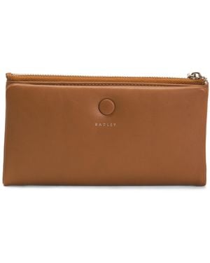 TJ Maxx Leather Mallow Street Large Bifold Wallet For - Brown