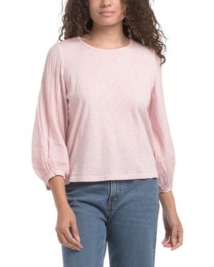 TJ Maxx Supima Cotton Iliana Fabric Mix Top For - Red