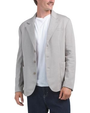 TJ Maxx Soft Blazer For Cotton/Polyester/Viscose - Gray