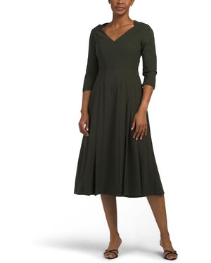 TJ Maxx Enola Tea-Length Dress For Spandex - Black