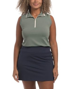 TJ Maxx T-Shirt Off Collared Tank Top For Spandex/Polyester - Green