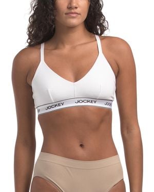TJ Maxx Cotton Stretch Bralette For Spandex/Cotton - White