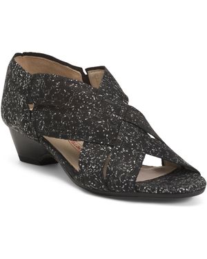 TJ Maxx Leather Desio Low Heels For - Black