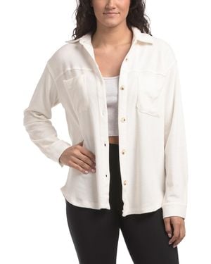 TJ Maxx Cabana Jacket For Cotton/Polyester/Rayon - White