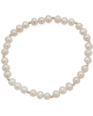 TJ Maxx 14Kt Freshwater Pearl Stretch Bracelet - Natural