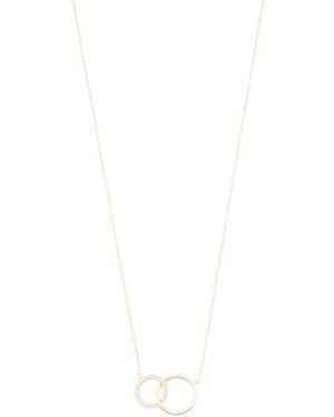 TJ Maxx 14Kt Cz Polished Circle Necklace - White