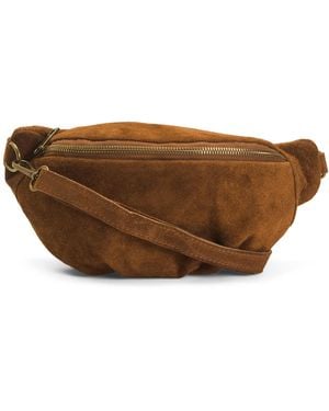 TJ Maxx Suede Large Belt Bag For - Brown