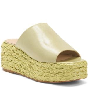 TJ Maxx Leather One Band Tonal Espadrille Wedge Sandals For - Multicolor