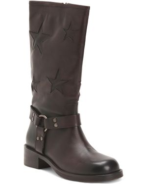 TJ Maxx Leather Mathilde Mid Calf Boots For - Brown