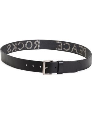 TJ Maxx Leather Peace Rocks Studded Belt For - Black
