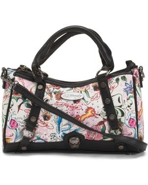 TJ Maxx Heather Small Satchel For Leather - Black