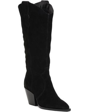 TJ Maxx Suede Texas High Shaft Boots For - Black