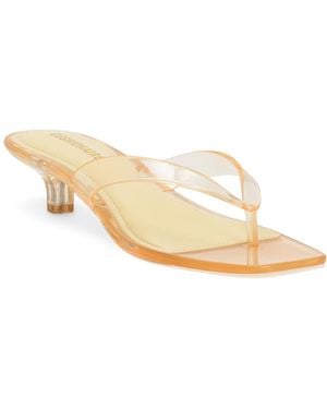 TJ Maxx Riot Jelly Thong Toe Heeled Sandals For - White