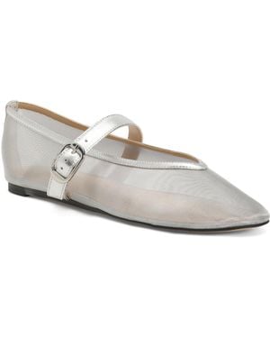 TJ Maxx Godina Mesh Ballet Flats For Leather - White