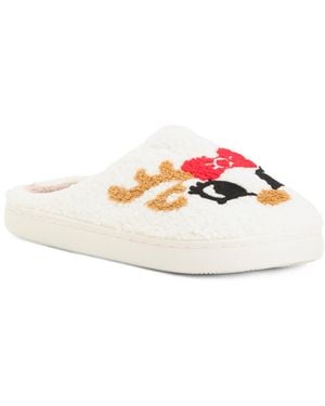 TJ Maxx Reindeer Slippers - White