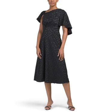 TJ Maxx Primrose Asymmetrical Cocktail Dress For Polyester - Black