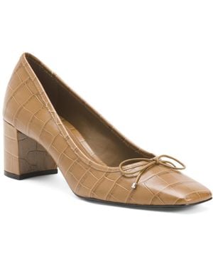 TJ Maxx Leather Arissa Block Heel Pumps For - Multicolor