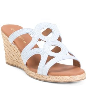 TJ Maxx Neena Wedge Sandals For Leather - Pink