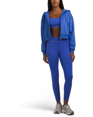 TJ Maxx 3Pc Workout Fleece Set, Spandex/Cotton/Polyester - Blue