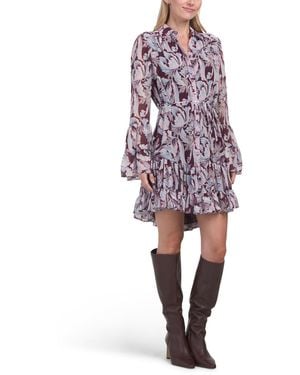 TJ Maxx Multi Tulip Lyra Mini Dress For Polyester - Pink
