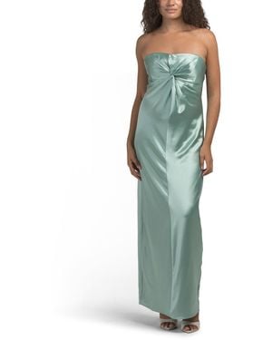 TJ Maxx Michell Satin Maxi Dress For Spandex/Polyester - Green