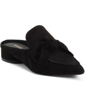 TJ Maxx Suede Piet Mules For Leather/Suede - Black