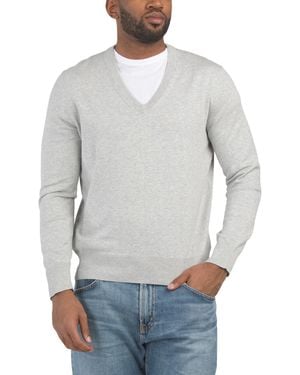TJ Maxx Jersey V-Neck Sweater For Cotton - Gray