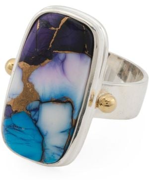 TJ Maxx Plated Brass Copper Ring - Blue