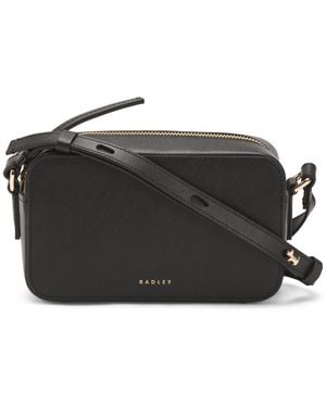 TJ Maxx Leather Beech Row Mini Zip Around Crossbody, Leather - Black