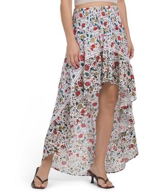 TJ Maxx Tiered Skirt, Cotton - White