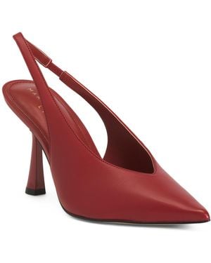 TJ Maxx Esther Choked Up Slingback Heels For Leather - Red
