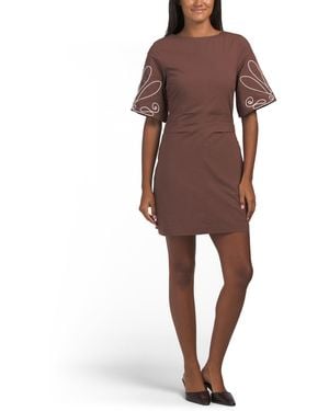 TJ Maxx Essie Mini Dress For Cotton/Rayon - Brown