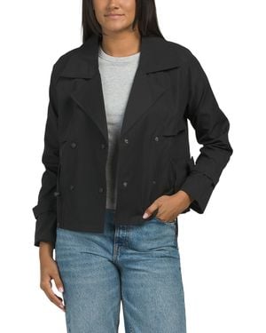 TJ Maxx Cinched Waist Jacket, Polyester - Black