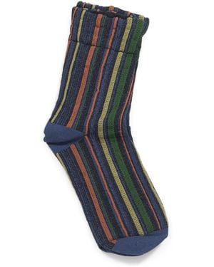 TJ Maxx Striped Crew Socks For Cotton/Polyester - Blue
