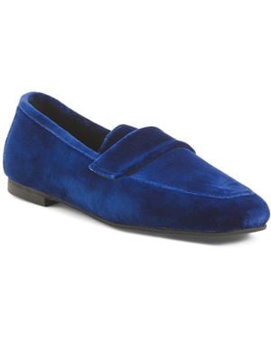 TJ Maxx Suede Penny Loafers For Leather/Suede - Blue