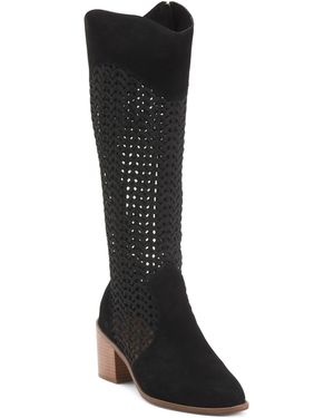 TJ Maxx Echo High Shaft Boots For Suede - Black