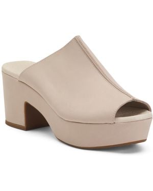 TJ Maxx Leather Gadis Platform Sandals For - Natural