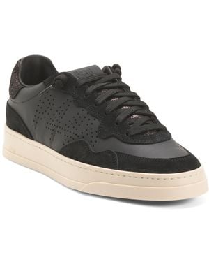 TJ Maxx Leather Bali Low Top Sneakers For - Black