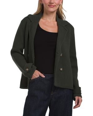 TJ Maxx Merino Wool Kate Cropped Peacoat - Black