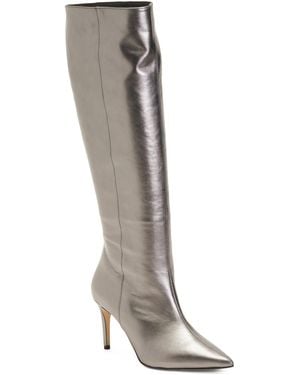 TJ Maxx Leather Astrid Knee Boots For - Gray