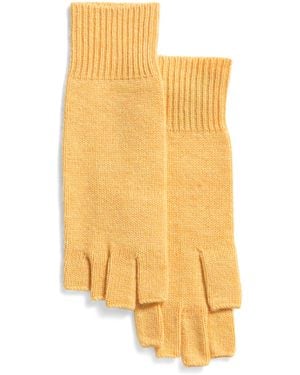 TJ Maxx Merino Wool And Cashmere Blend Fingerless Gloves For Merino Wool/Cashmere - Yellow