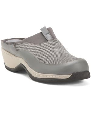 TJ Maxx Aberdeen Comfort Clogs For Leather - Gray