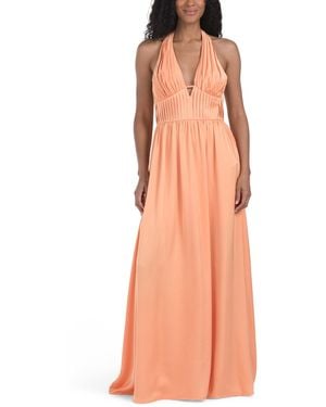 TJ Maxx Rhea Corset Top Gown For Polyester - Orange