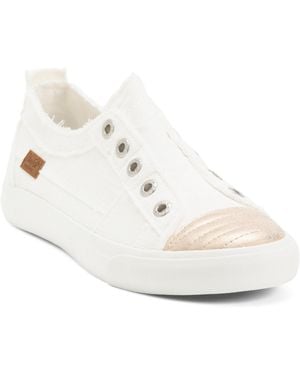 TJ Maxx Canvas Play Lace Up Sneakers For - White