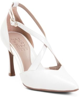 TJ Maxx Leather Angelina Dress Pumps For - White