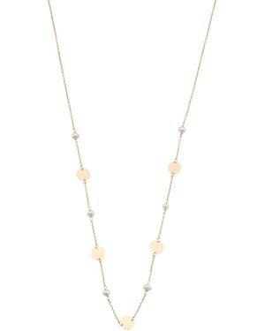 TJ Maxx 10Kt Pearl Disk Necklace For - White