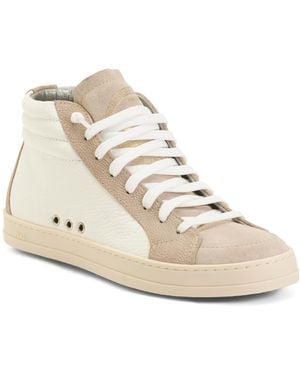TJ Maxx Suede And Leather Skate High Top Sneakers For Leather/Suede - Natural