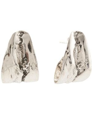 TJ Maxx Sterling Organic Shape Earrings - Natural