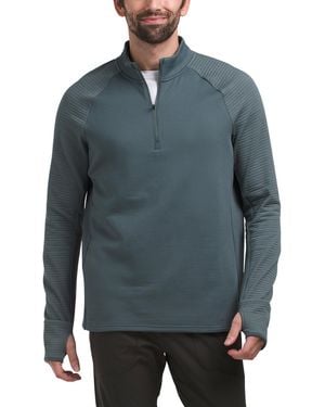 TJ Maxx Ignition Haptic Quarter Zip Shirt For Polyester - Blue