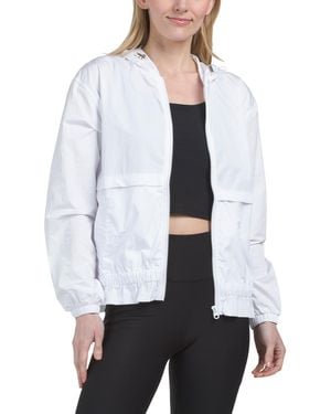 TJ Maxx Radiant Windrunner Hoodie Jacket For Nylon/Polyester - White